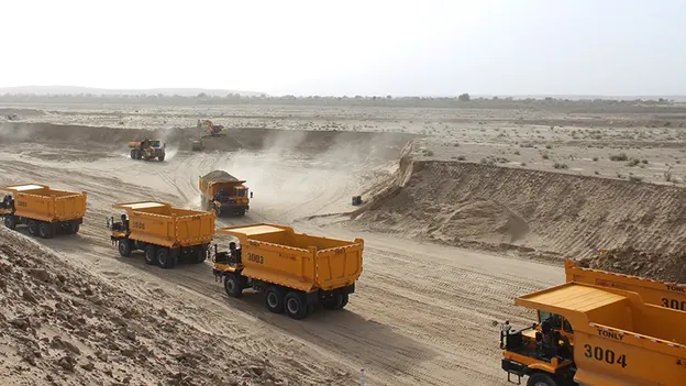 منجم لاستخراج الفحم من صحراءThar في باكستان
